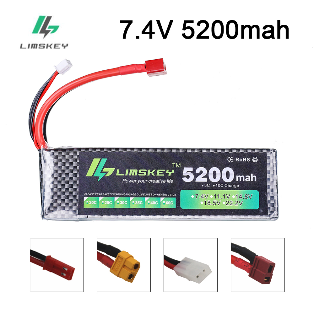 Hobby Rc Quadcopters - Limskey Power batterij 7.4V 5200mAh Batterij