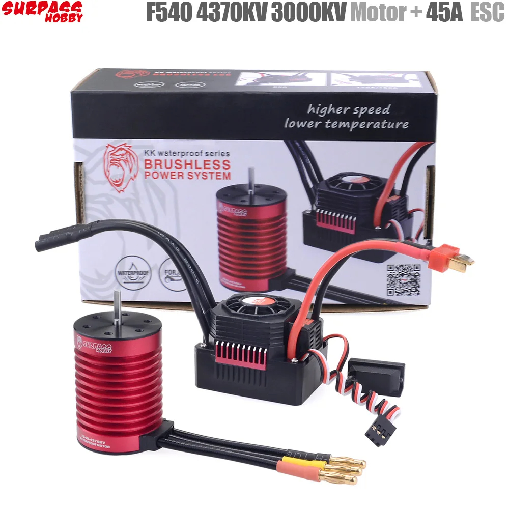 Rc Hobby Motor - OVERTREFFEN HOBBY KK Waterdichte Combo F540