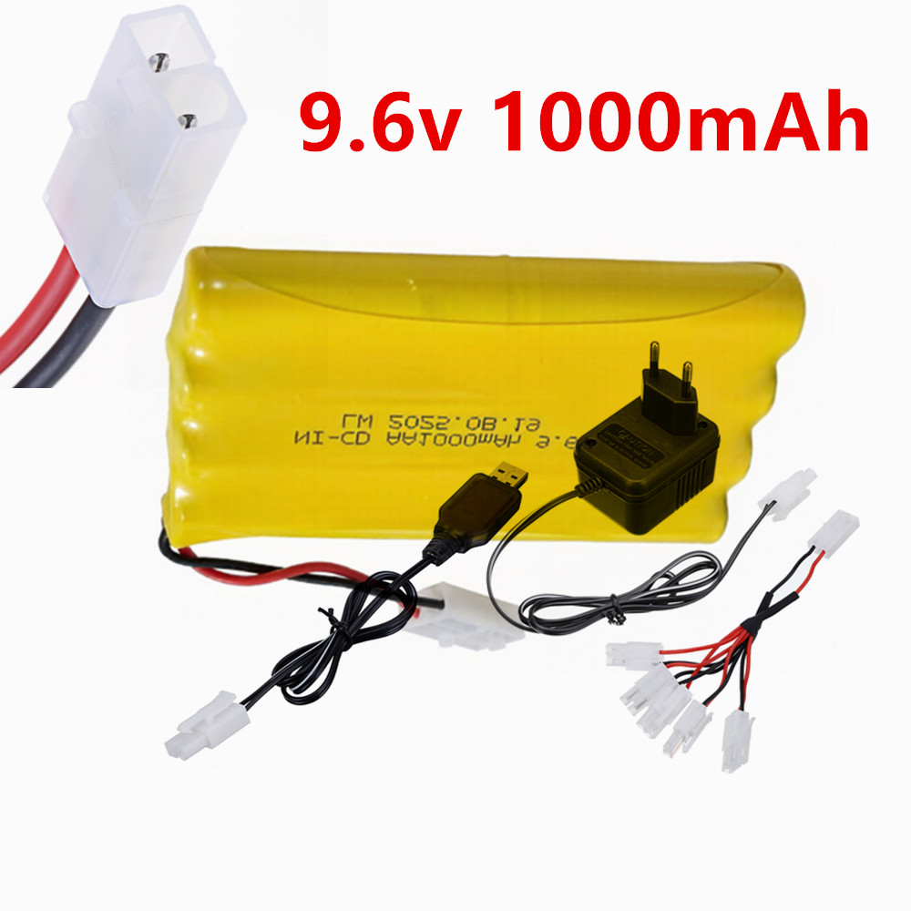 Rc Hobby Model - 9.6V 1000mAh Ni-CD AA Oplaadbare Batterij