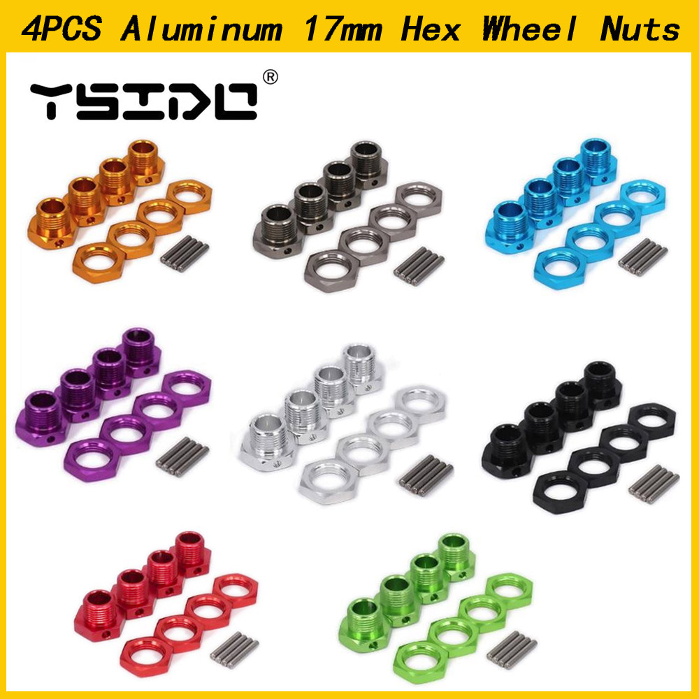 Wheel Hex Adapter - 4 STUKS YSIDO Aluminium 17mm Hex