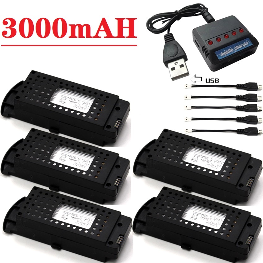 Hobby Rc Quadcopters - Q6 Drones Batterij 3.7V 3000mAh voor