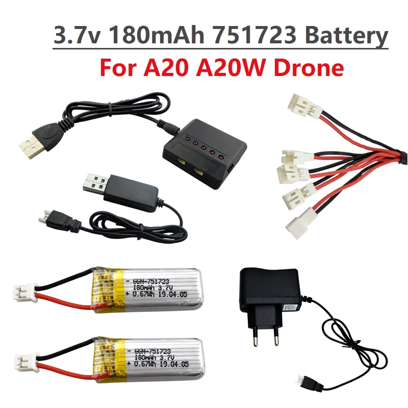 Hobby Rc Quadcopters - Originele 3.7V 180mAh Lipo Batterij En