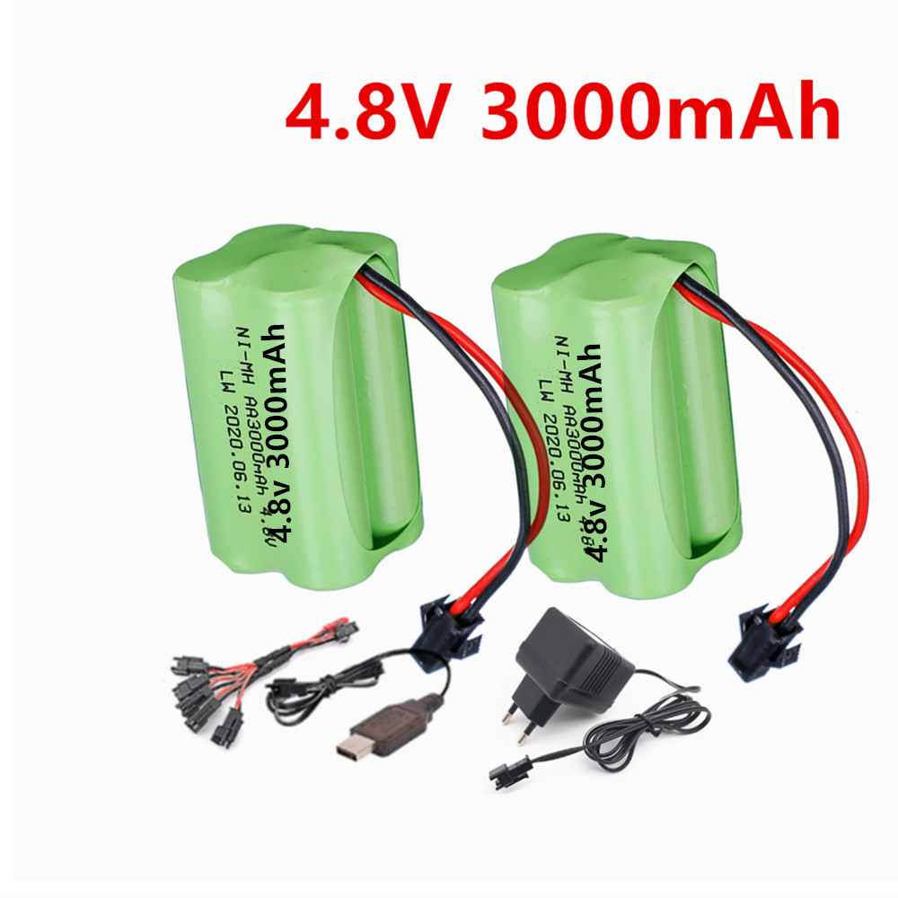 Rc Hobby Model - 4.8V 3000mAh Oplaadbare Batterij en Oplader