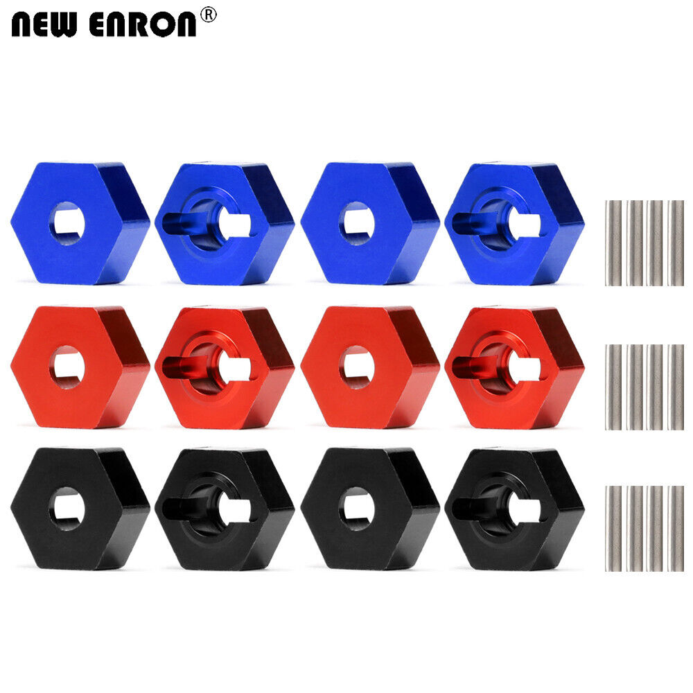 Wheel Hex Adapter - Rood/blauw/zwart aluminium 6061 wiel hex 14mm