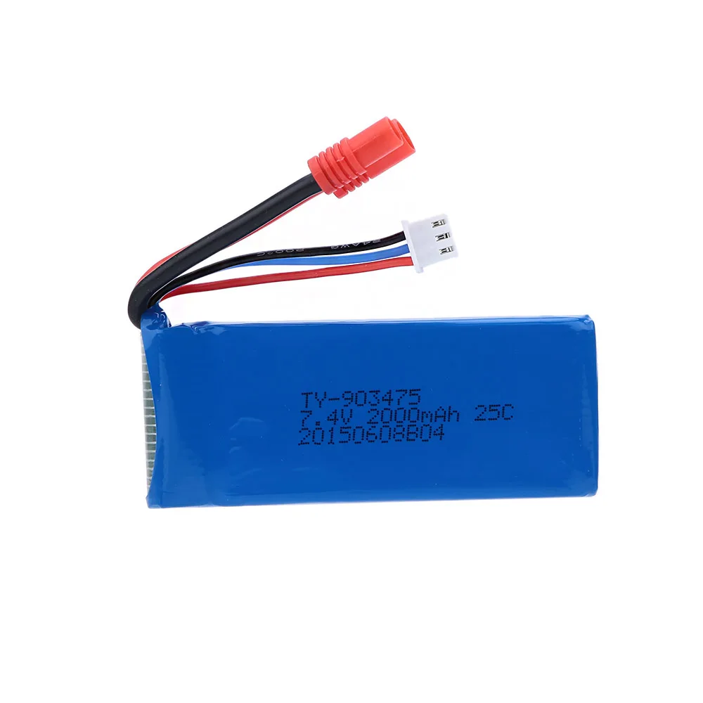 7.4V 2000Mah Batterij (Ronde C - Hobby Rc Quadcopters recensie en prijs
