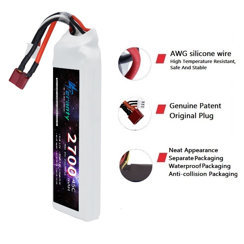 1/3 Stuks 2S 7.4V Lipo Batteri - Rc Hobby Model recensie en prijs