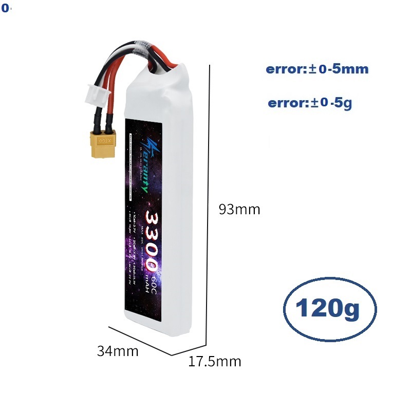 2S 7.4V LiPo Batterij 3300mAh  - Rc Hobby Model recensie en prijs