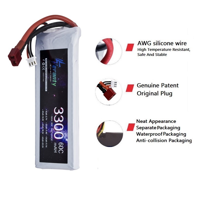 2S 7.4V LiPo Batterij 3300mAh  - Rc Hobby Model recensie en prijs